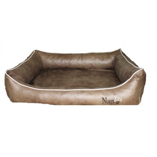 Hondenmand Napzzz Leatherlook Divan Bruin 80 cm-0
